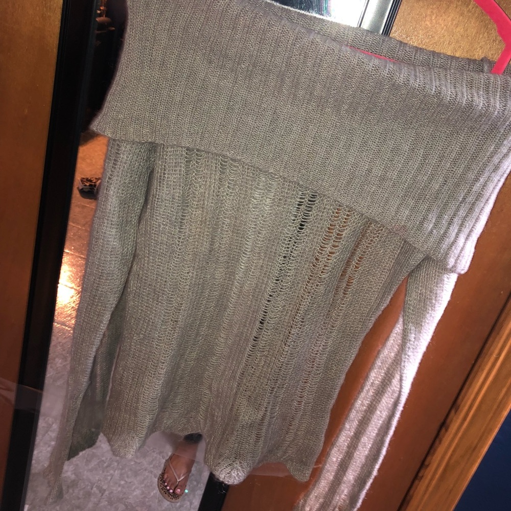 Off the shoulder sweater